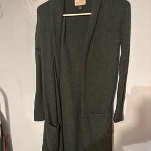 Universal Thread Green Cardigan Sweater Lightweight Knit
